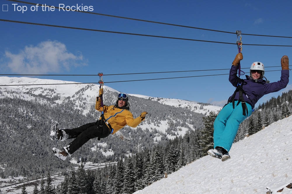 Two-flyers-in-the-snow Activities - Summer - Colorado Activities - Book Today!